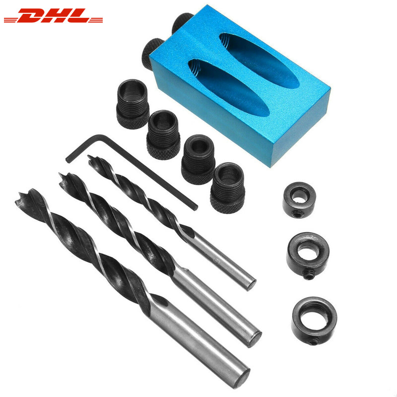 Pocket Hole Jig Kit 850 Easy Drill System Woodworking Screw Drill Heavy Duty DIY