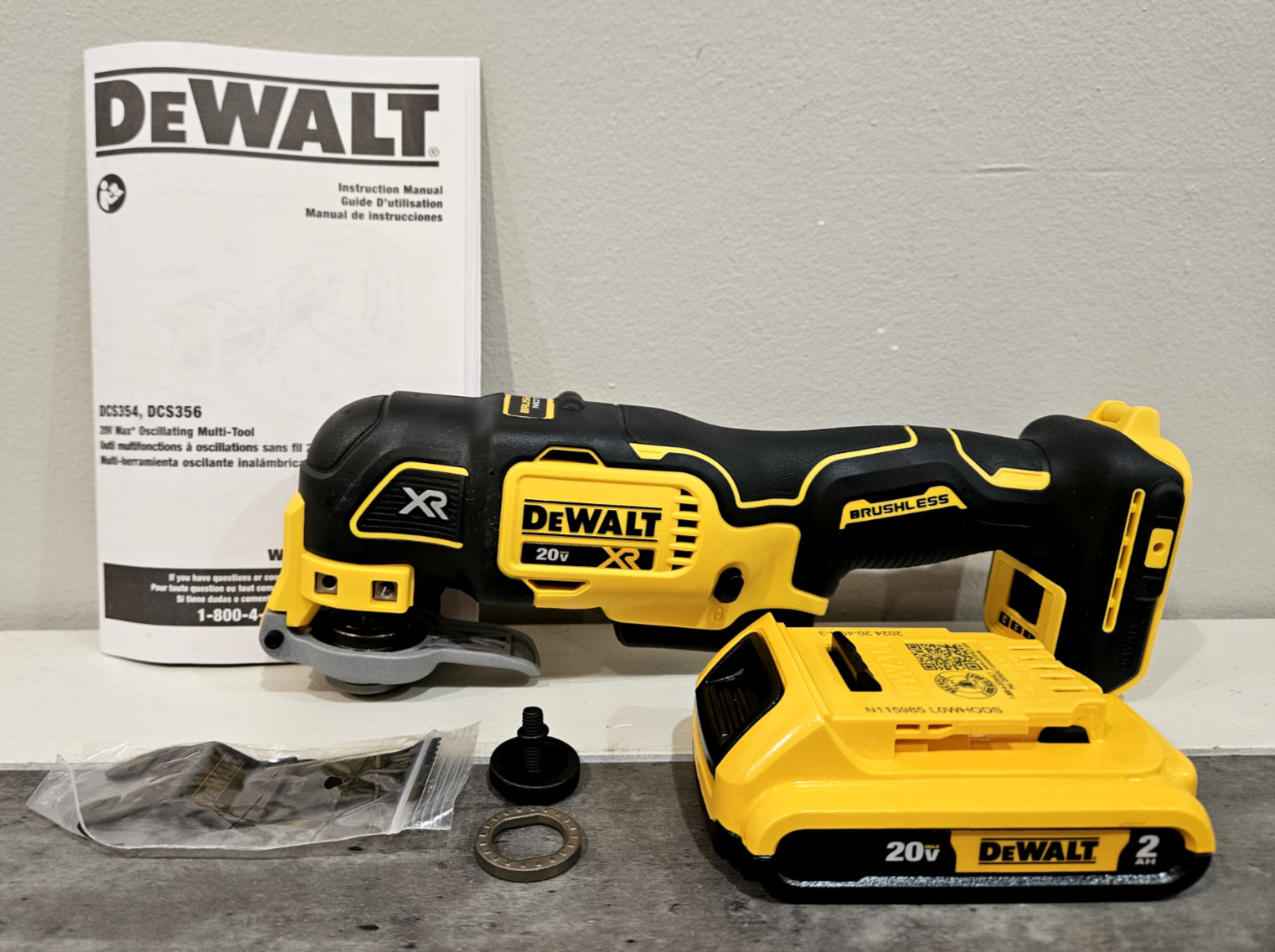 DeWALT 20V MAX XR Brushless Oscillating Multi-Tool DCS356