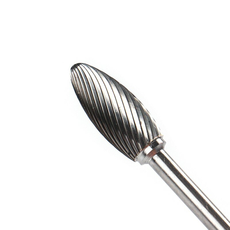 1/4&Prime; Shank Head Tungsten Carbide Point Burr Rotary Drill Bits Tool Cutter Files