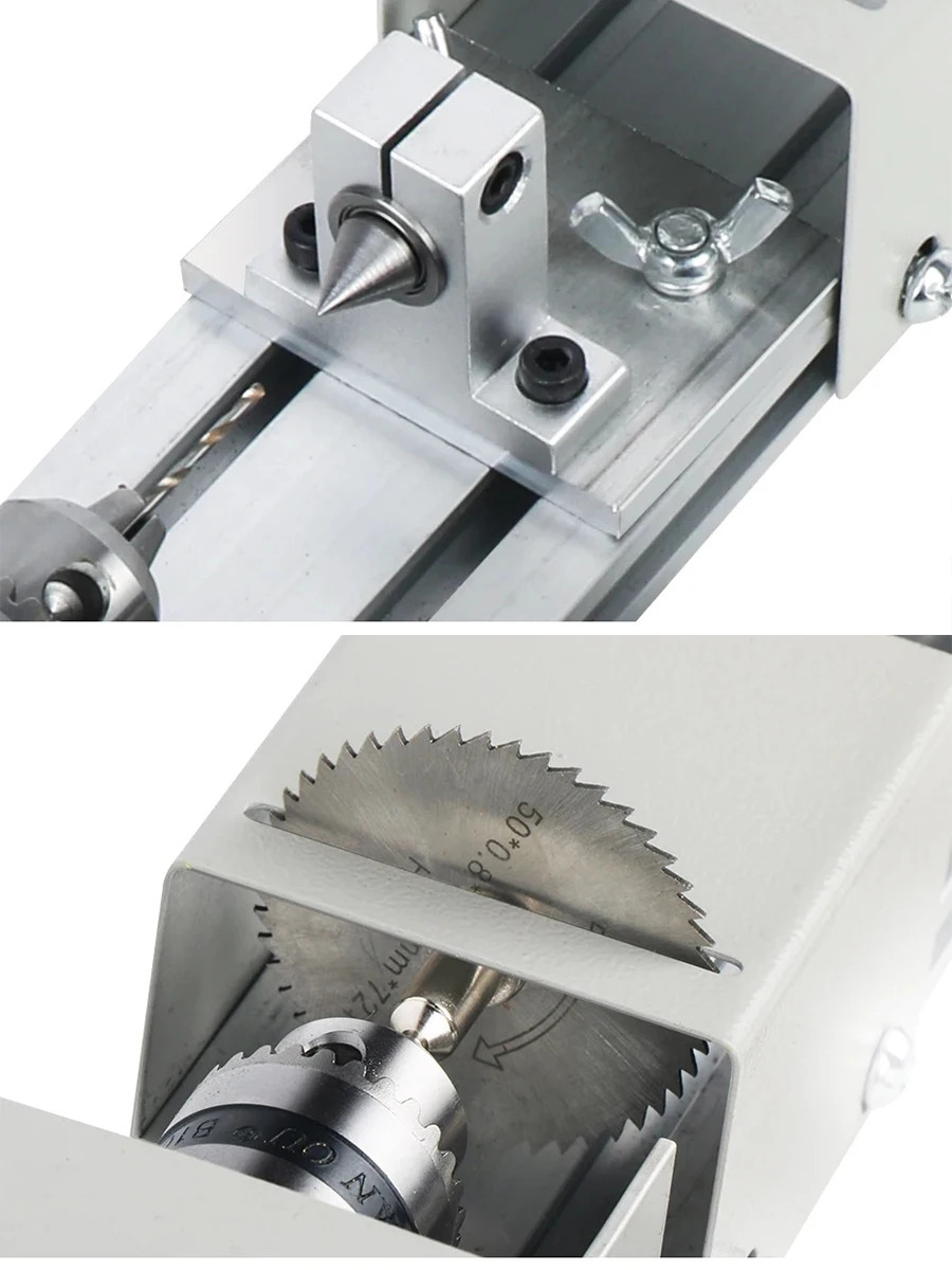 Mini Compact Home-Use Multi-Function Desktop Bead Polishing Lathe 12V-24V