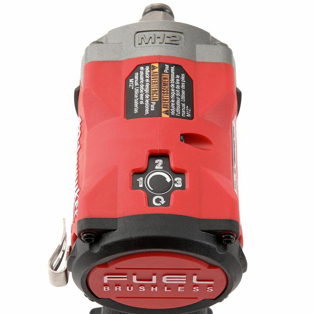 Milwaukee CANADA 12V Li-Ion Brushless Cordless Stubby 3/8&Prime; Impact Wrench (BARE)