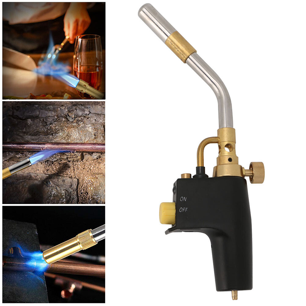 Mapp Propane Torch Head Trigger Start Welding Brazing Torch Soldering for TS8000