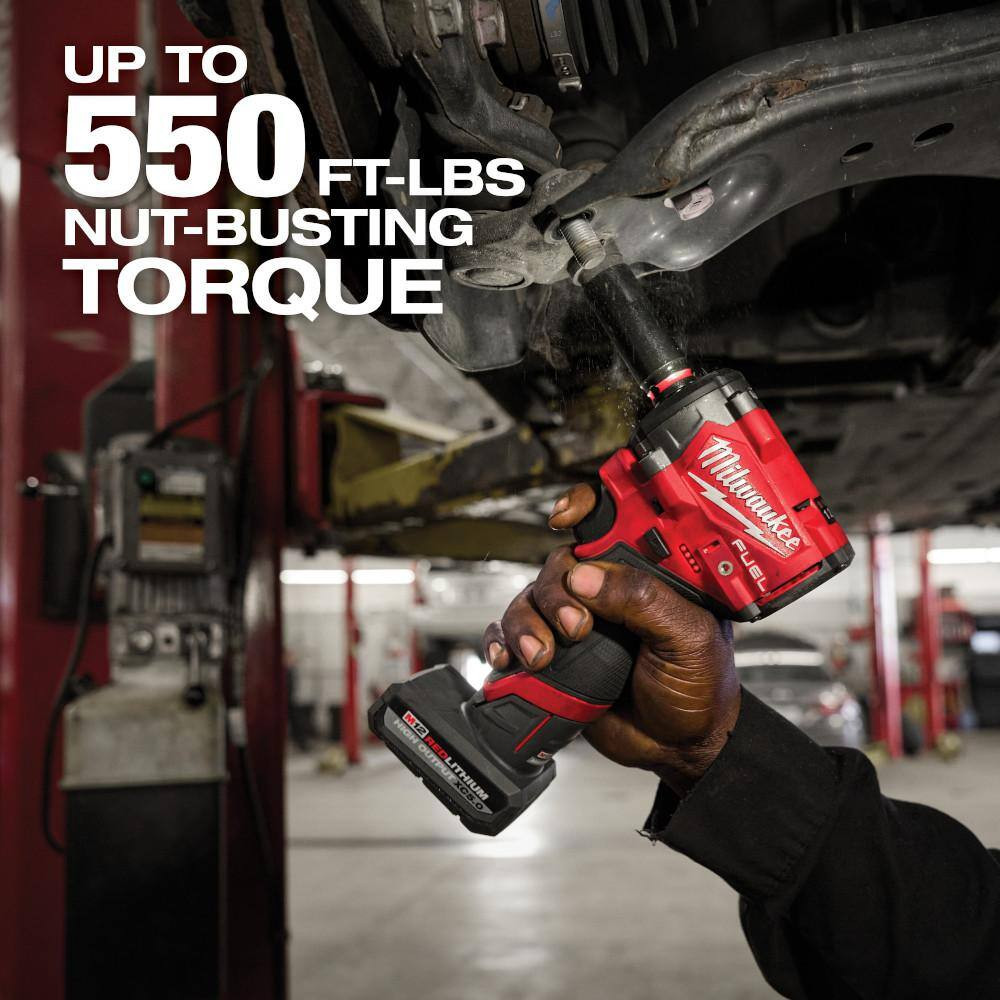M12 FUEL 12V Li-Ion Brushless Cordless Stubby 3/8 In. Impact Wrench with 3/8 In.