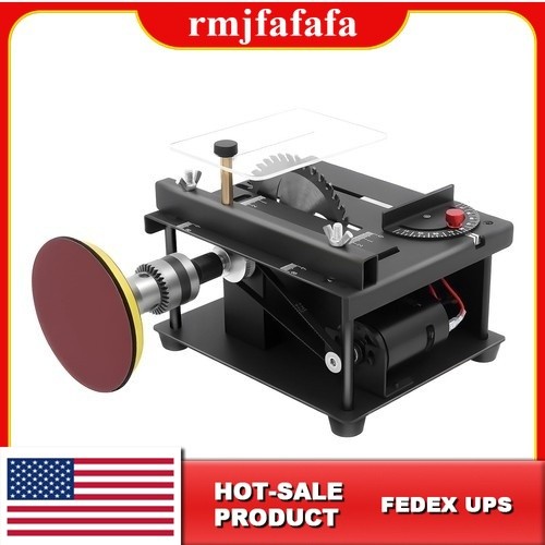 Compact Heavy Duty Table Saw Rotating Speed 1000-3000r/min Work Shop Portable US