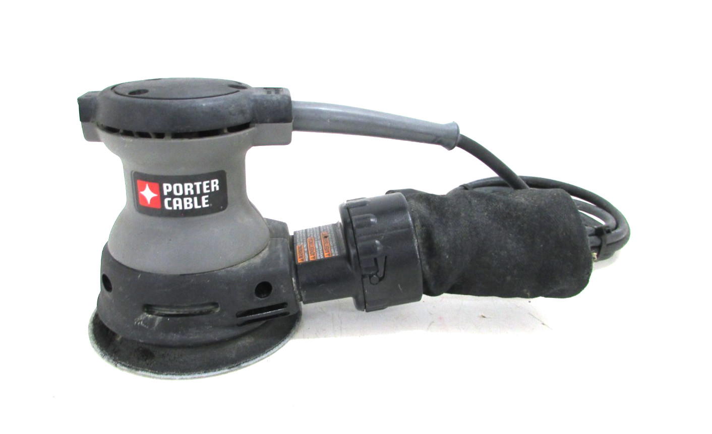 PORTER CABLE #382, 5&Prime; RANDOM ORBIT PALM SANDERw/ DUST COLLETOR BAG