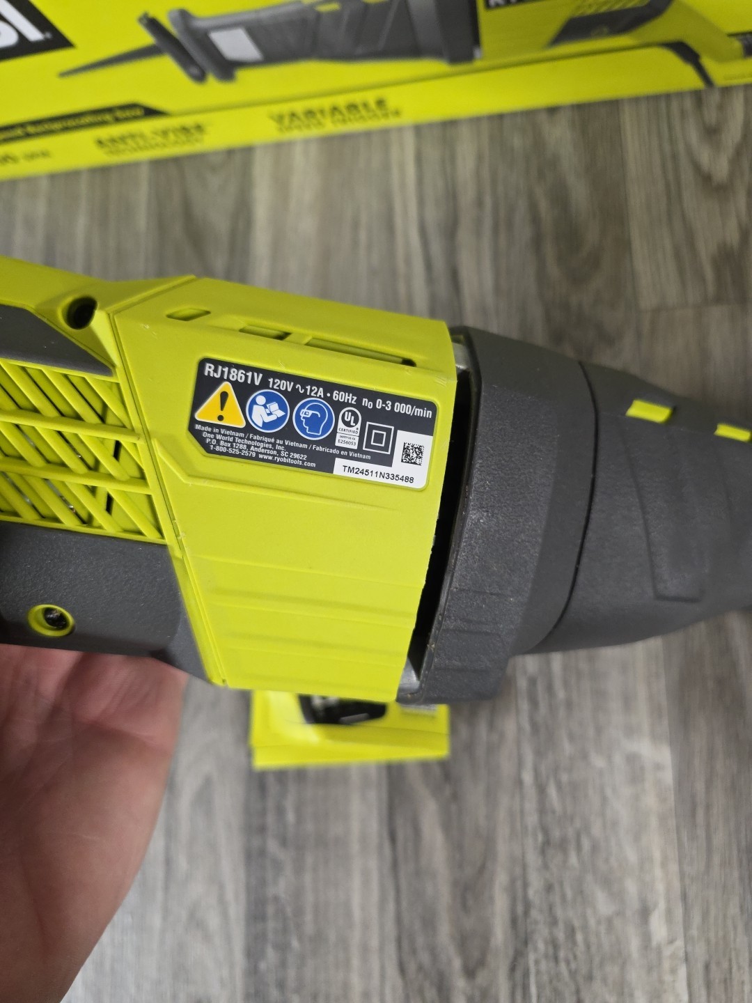Ryobi RJ186V 3.5 Amp Variable Speed Jigsaw – Precision Cutting, Lightweight OB2