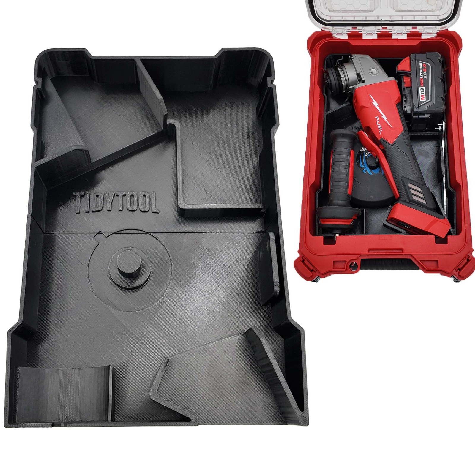 Tidy Tool Insert for Milwaukee M18 Grinder (Fits 2880, 2881, 2686 black