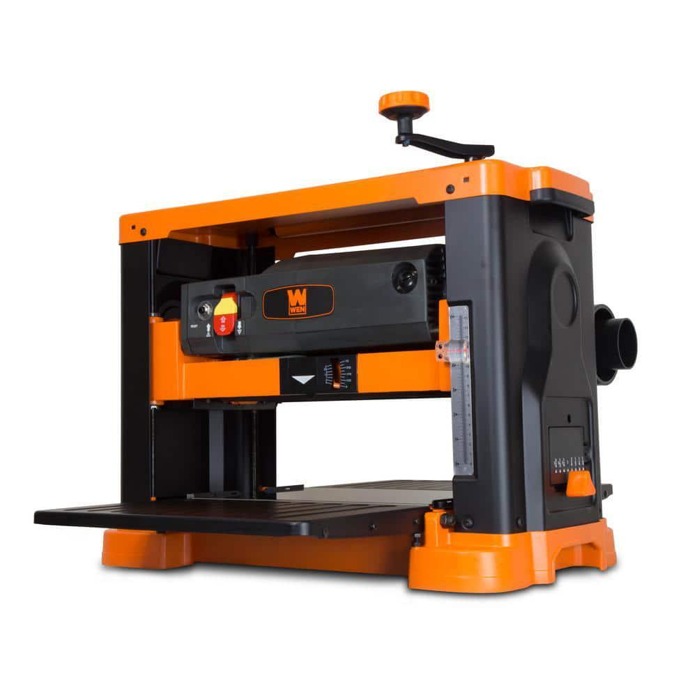 Benchtop Thickness Planer 13 in. 15 Amp 3 Reversible Blades Adjust Cutting Depth