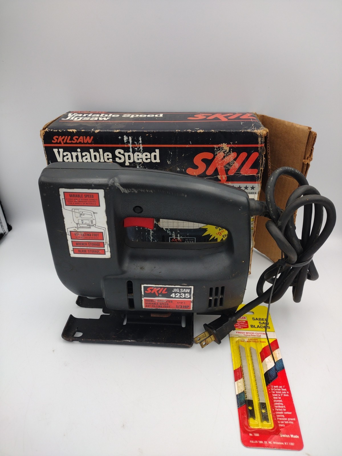 SKIL 4225 JIGSAW 3.2 Amp 3200 SPM Variable Speed Double Insulated 6’ Cord Tested