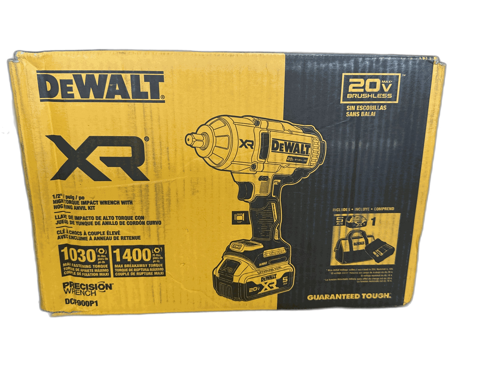 DEWALT 20V MAX Lithium-Ion Cordless 1/2 in. Impact Wrench Kit