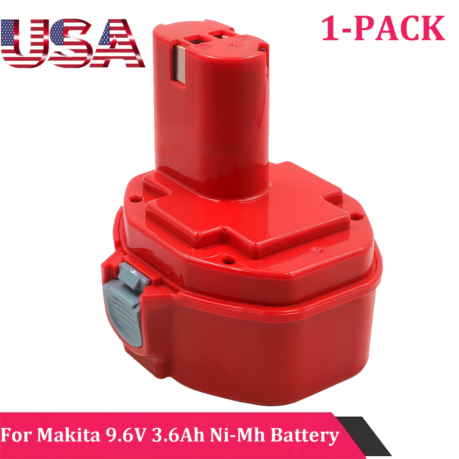 1x 9.6V 3.6Ah NiMh Battery for Makita 9.6Volt 9100, 9100A, 9101, 9102A 192019-4