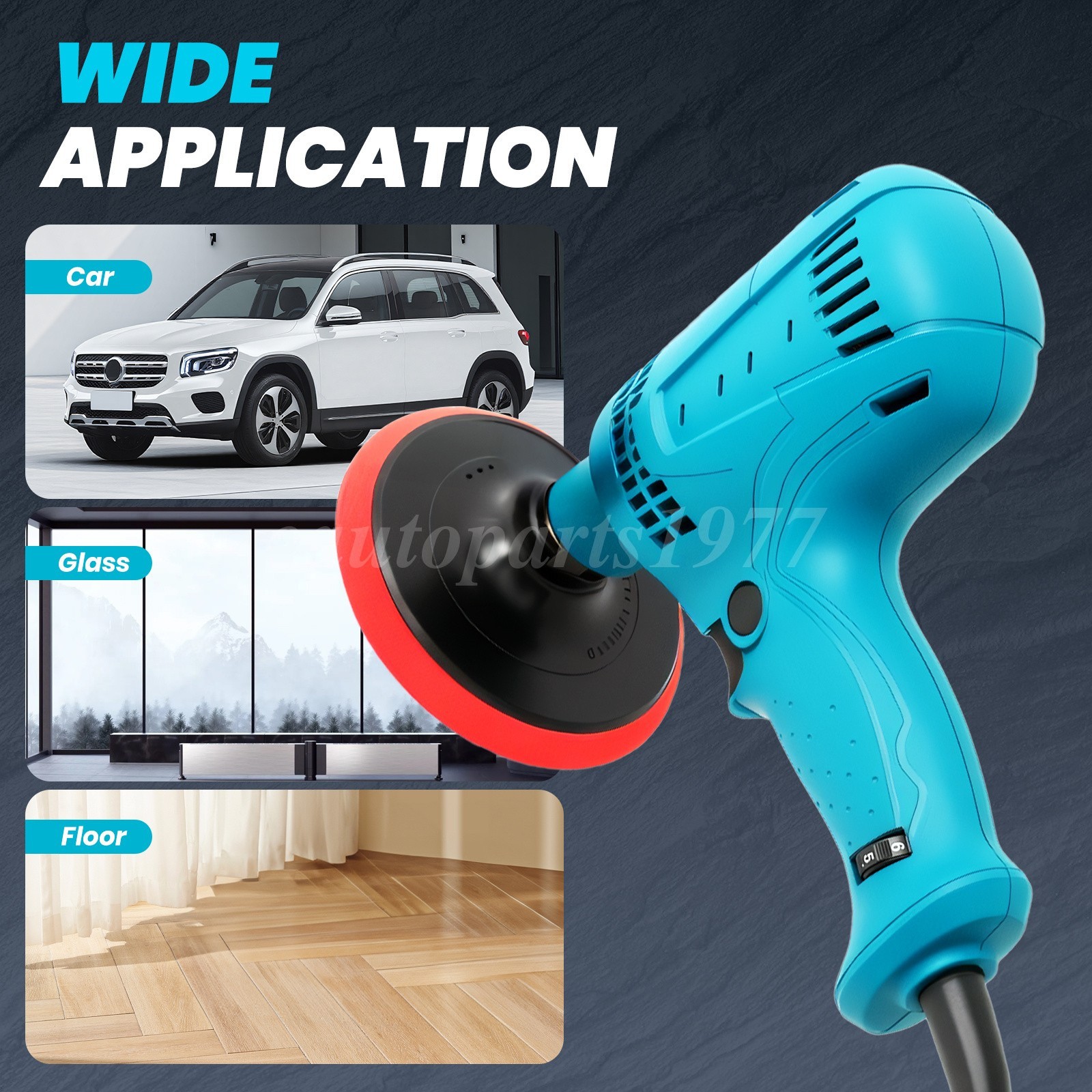 6&Prime; Buffer Polisher Orbital Dual Action Polishing Machine Car Detailing Kit Speed