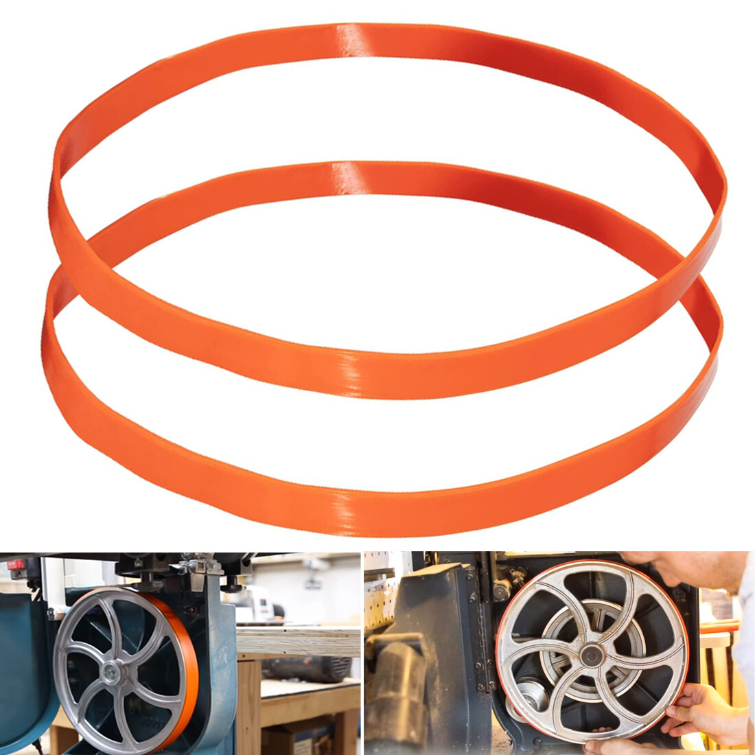2 Pack Urethane Band Saw Tires for 14&Prime; Delta 905145 Craftsman 3AD92501