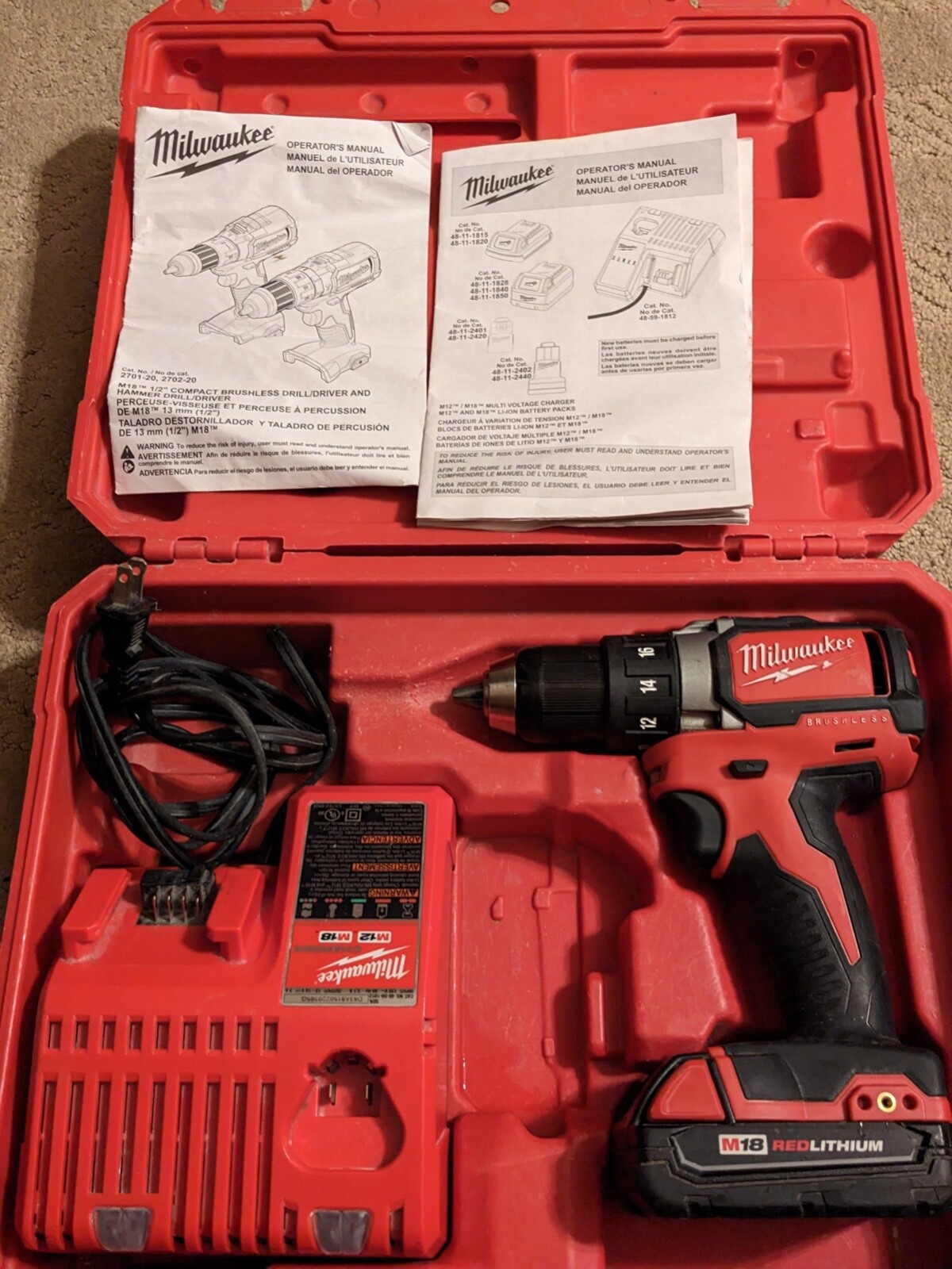 Milwakee Cordless Drill 2701-20