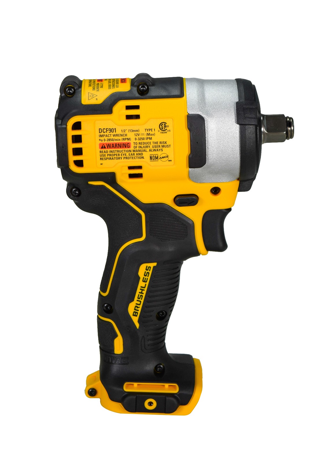 Dewalt DCF901B 12V Max XTREME Brushless 1/2&Prime; Cordless Impact Wrench (Bare Tool)