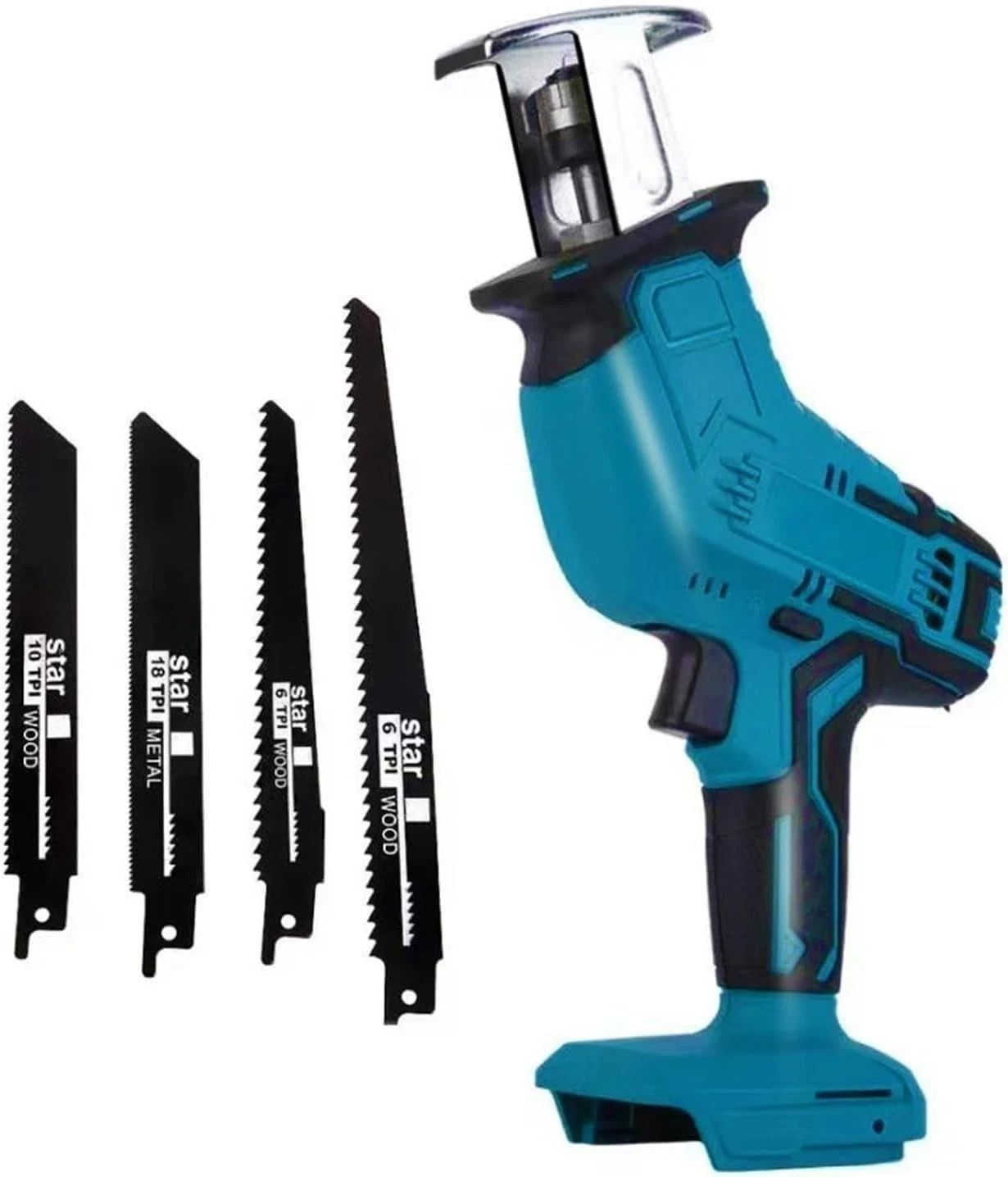 Makita 18V LXT Battery, Brushless Power Cordless Recipro Saw, 0-3000 RPM
