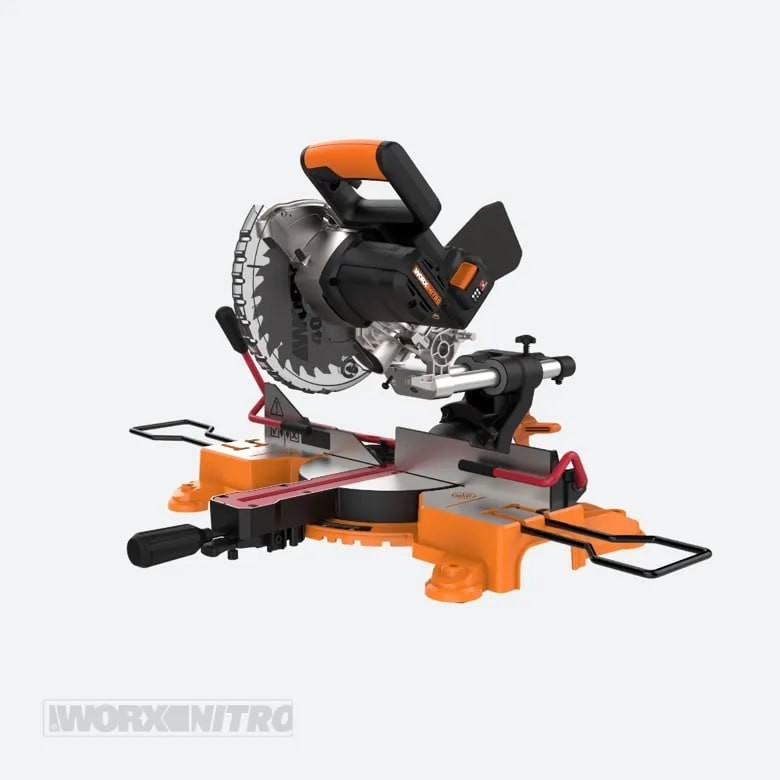 WX845L WORX Nitro 20V Power Share 7.25&Prime; Cordless Sliding Compound Miter Saw