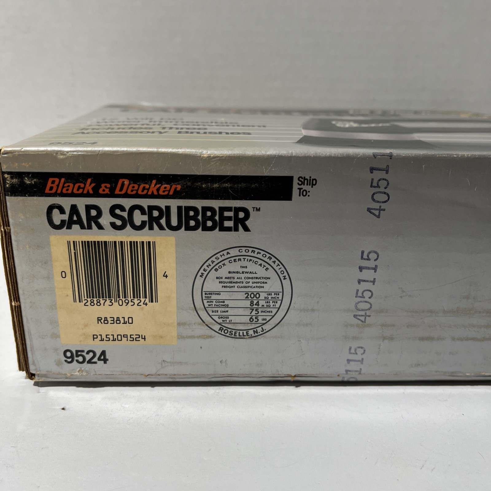 Vintage Black & Decker Car Scrubber – Model 9524 Unopened 1983 Original New