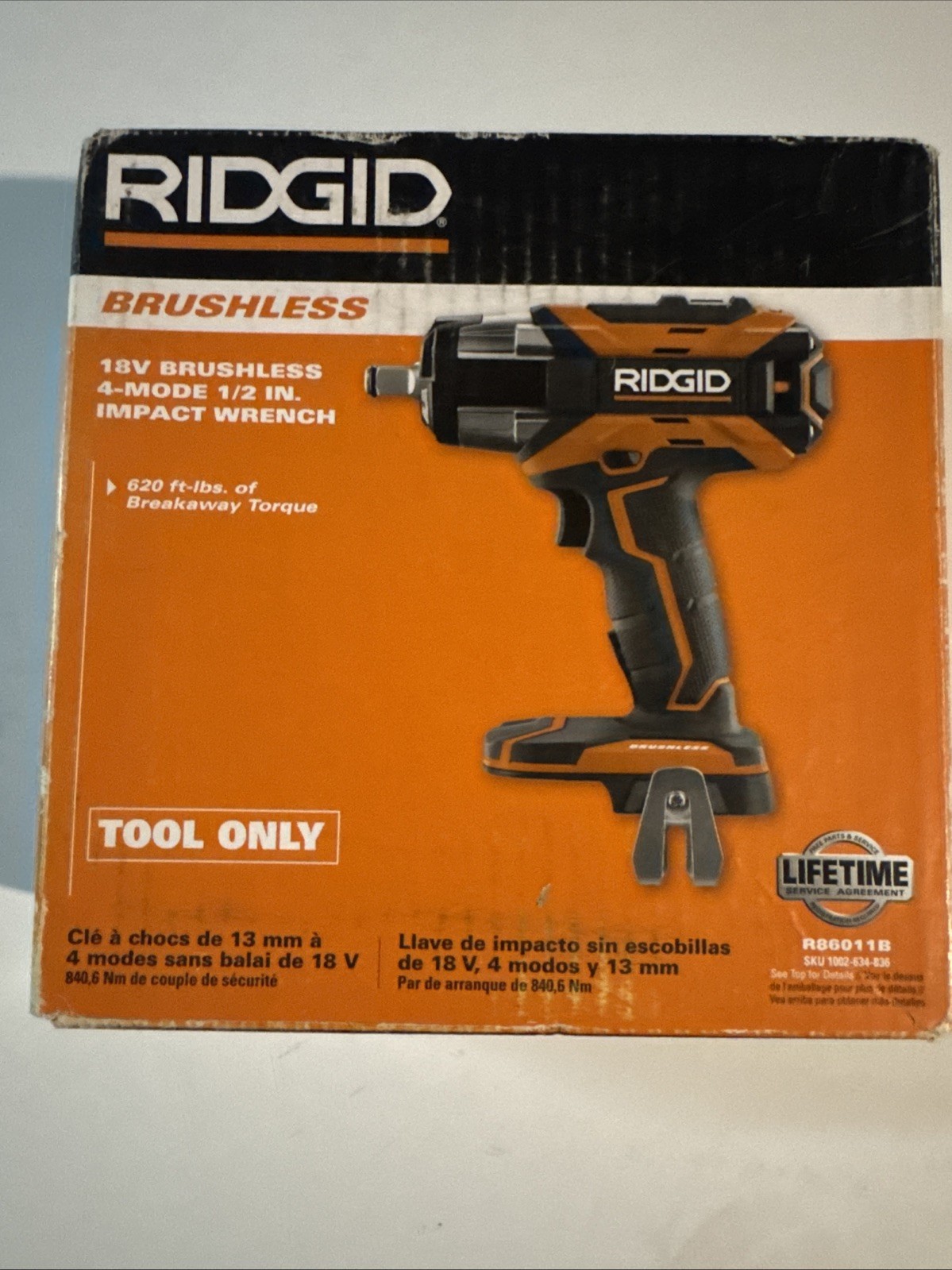 RIDGID R86011B 18V 1/2 inch 4 Mode Impact Wrench