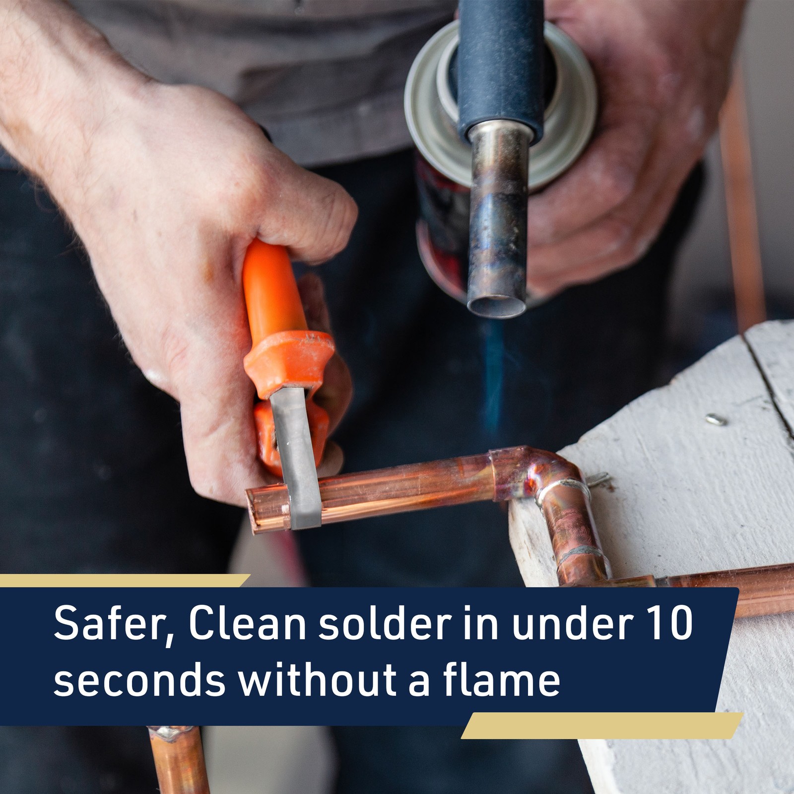 PipeMaster Professional Copper Pipe Soldering Tool Flame-Free Copper Torch
