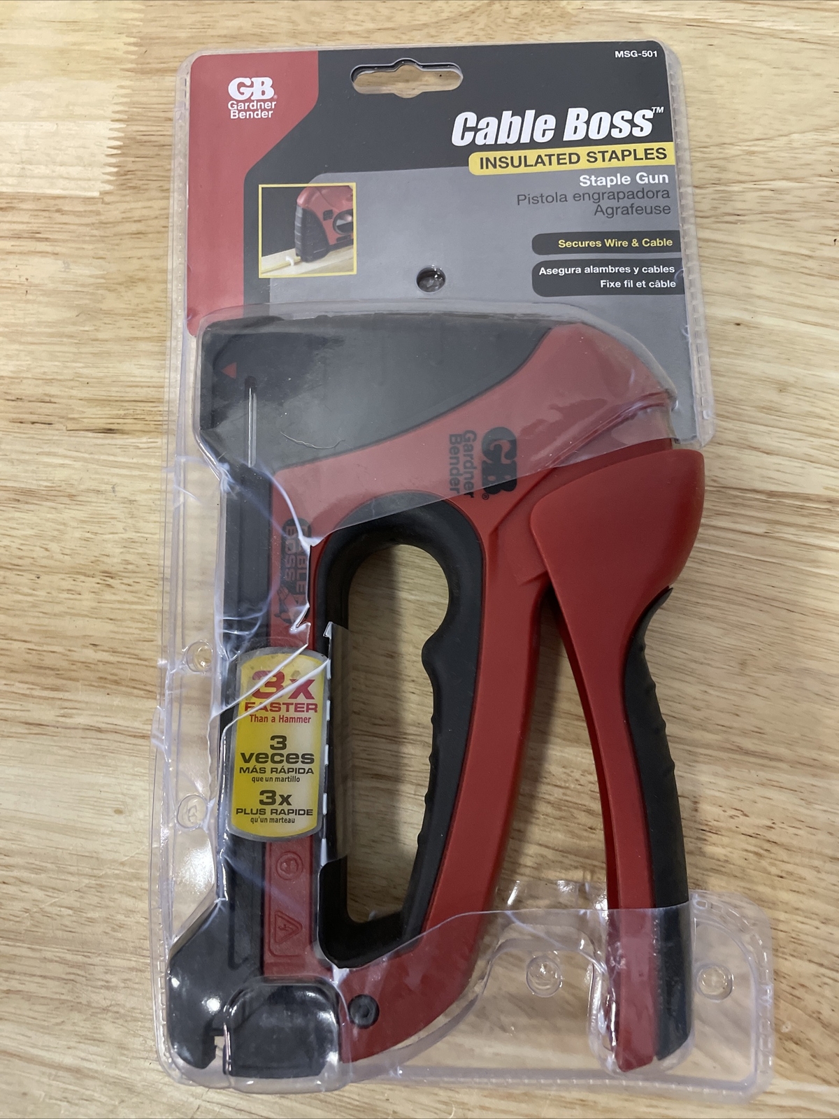 GB Gardner Bender MSG-501Cable Boss Professional Grade Staple Gun| Wire & Cable