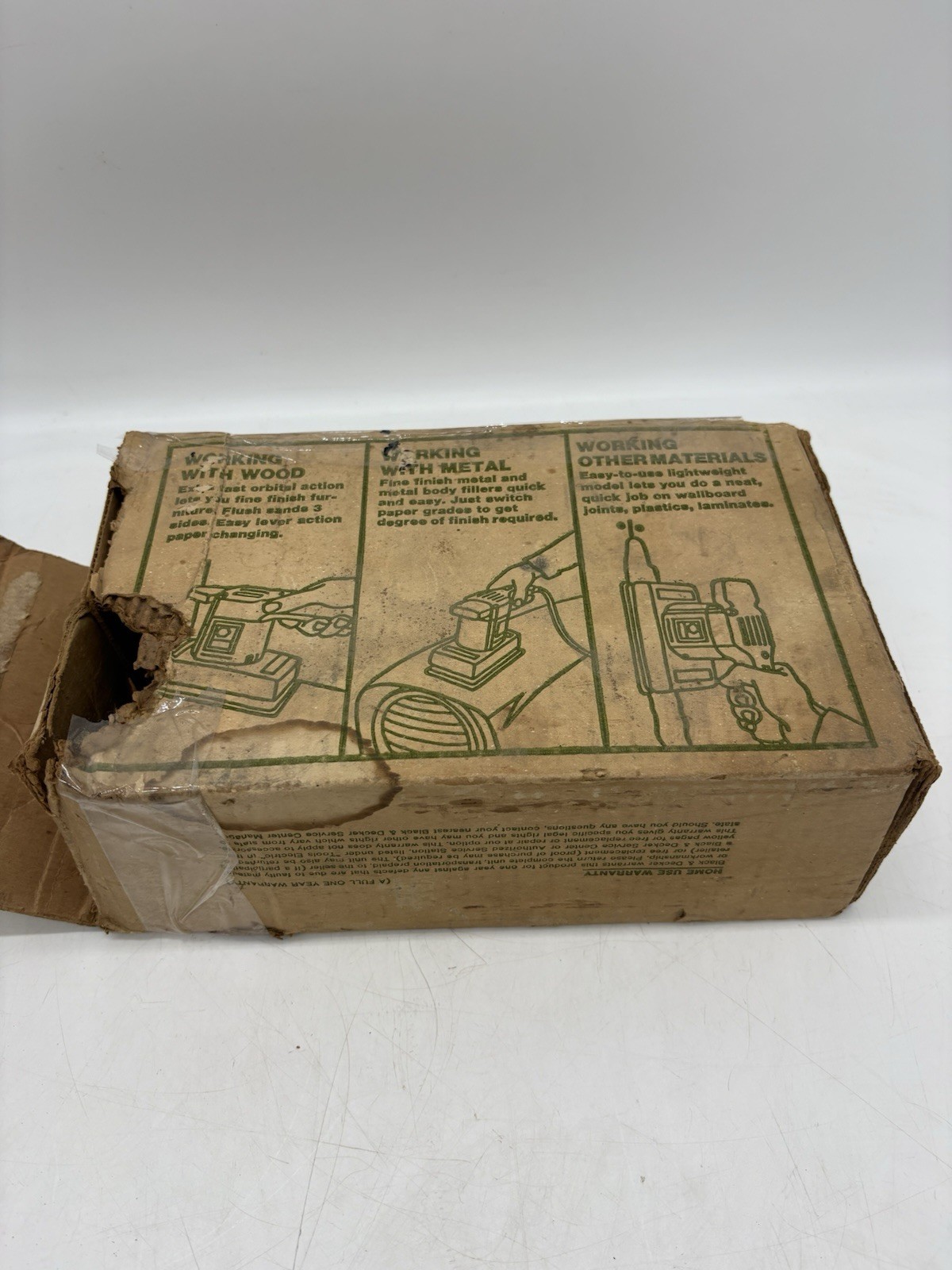 Vintage Black & Decker Finishing Sander Model 7404 in Original Box WORKS