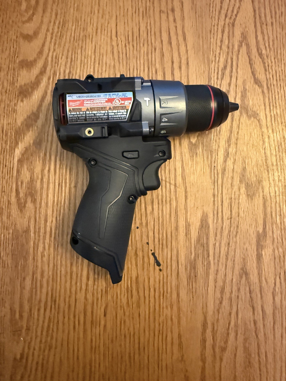 BLACKOUT Milwaukee 3404-20 Hammer Fuel Drill with 2.5ah HO Bat And TOP OFF UsbC