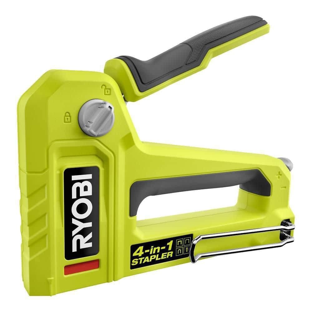 NEW Heavy Duty 4-In-1 Versatile Staple Gun Easy to Use Handle Easy Loading
