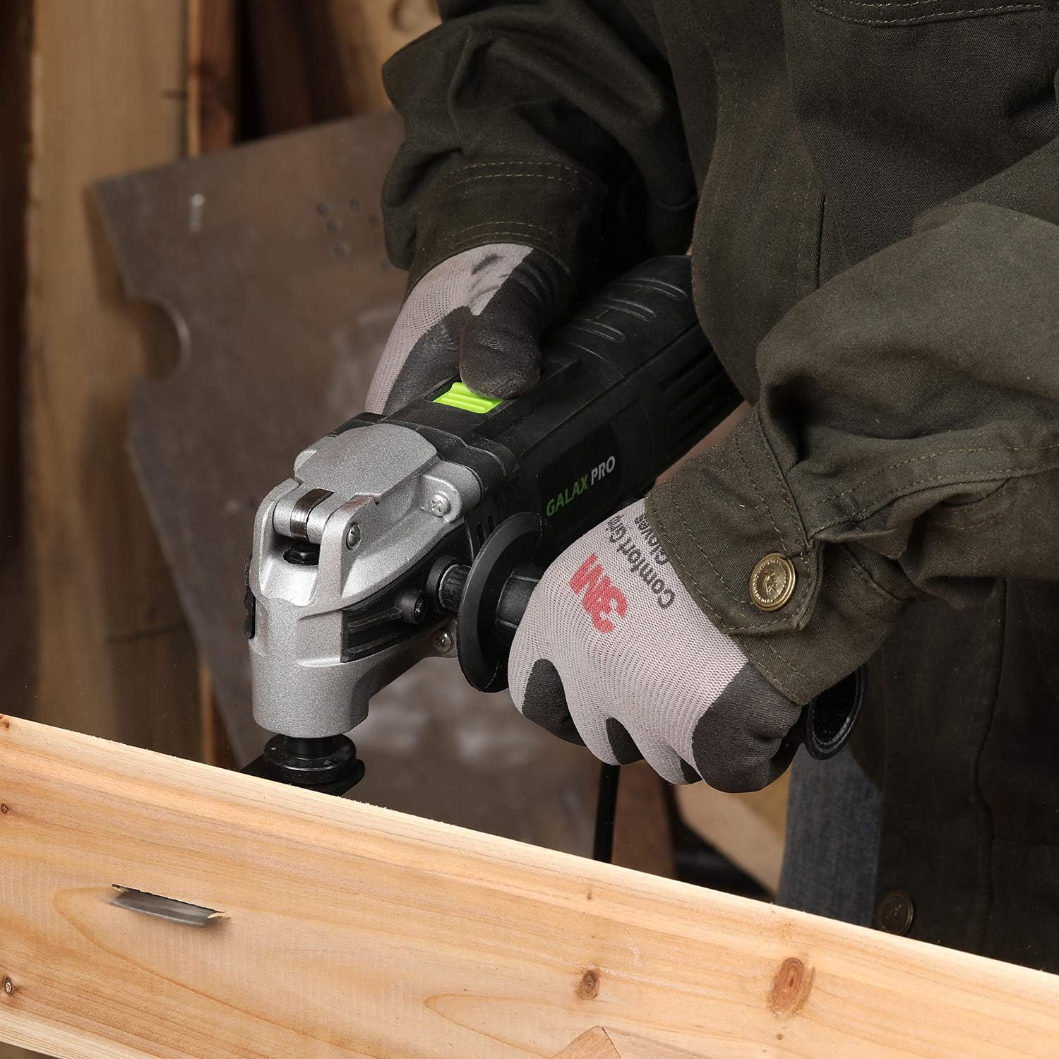 3.5A 6 Variable Speed Oscillating Multi Tool Kit with Quick Clamp System Change