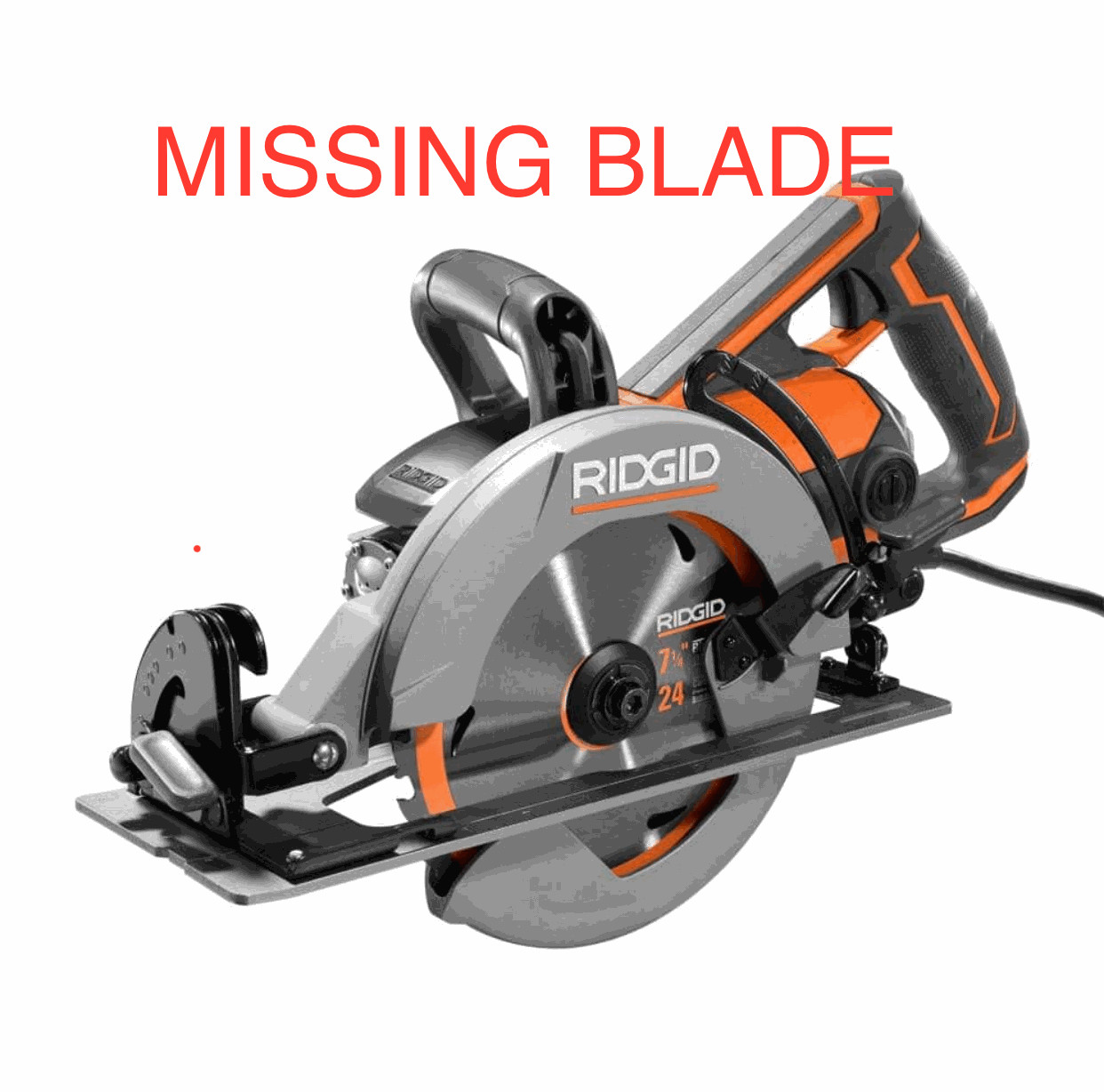 RIDGID THRUCOOL 15 Amp 7-1/4 in. Worm Drive Circular Saw (MISSING BLADE)