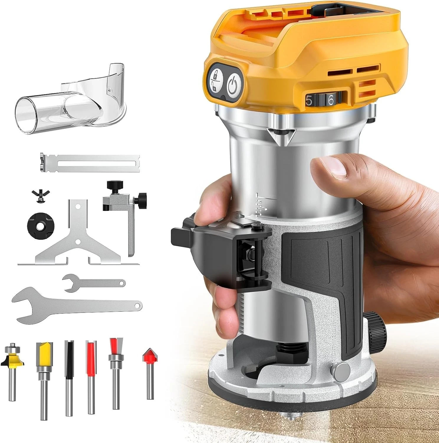 DCW600B 20V MAX XR Brushless Cordless Compact Router (Tool Only) New