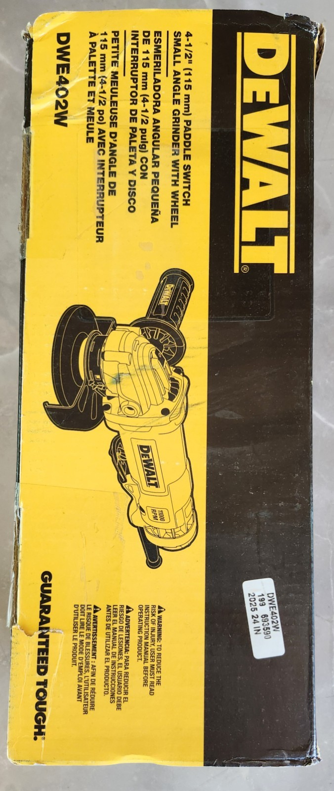 DEWALT 11 AMP CORDED 4.5 IN. SMALL ANGLE GRINDER BRAND NEW! RETAIL $118