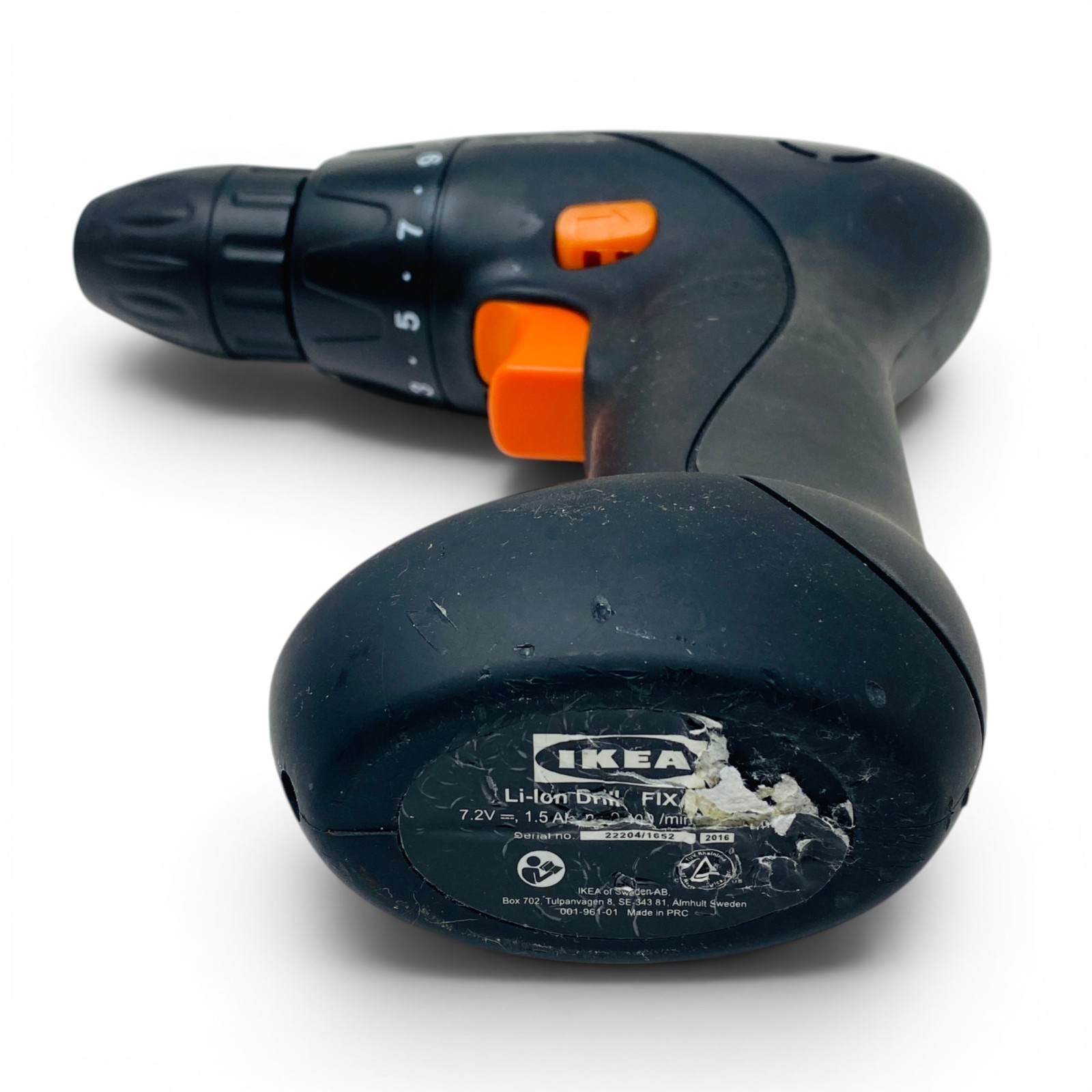 IKEA FIXA 7.2V Li-Ion Cordless Drill Screwdriver Lot with Bits 2 Pcs No Charger
