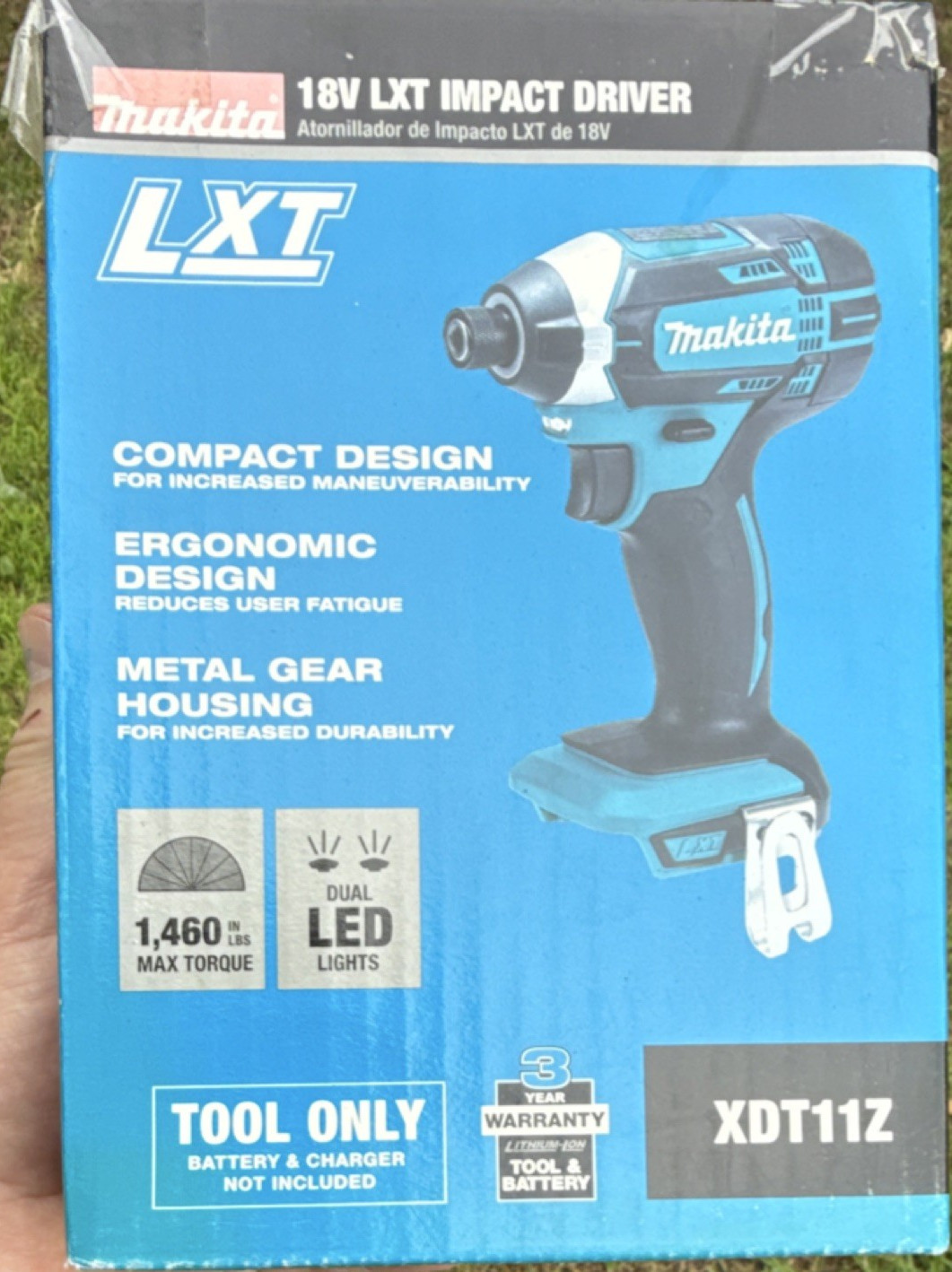 Makita XDT11Z 18V LXT Impact Driver Tool Only, 1460 in-lbs, Dual LED Lights