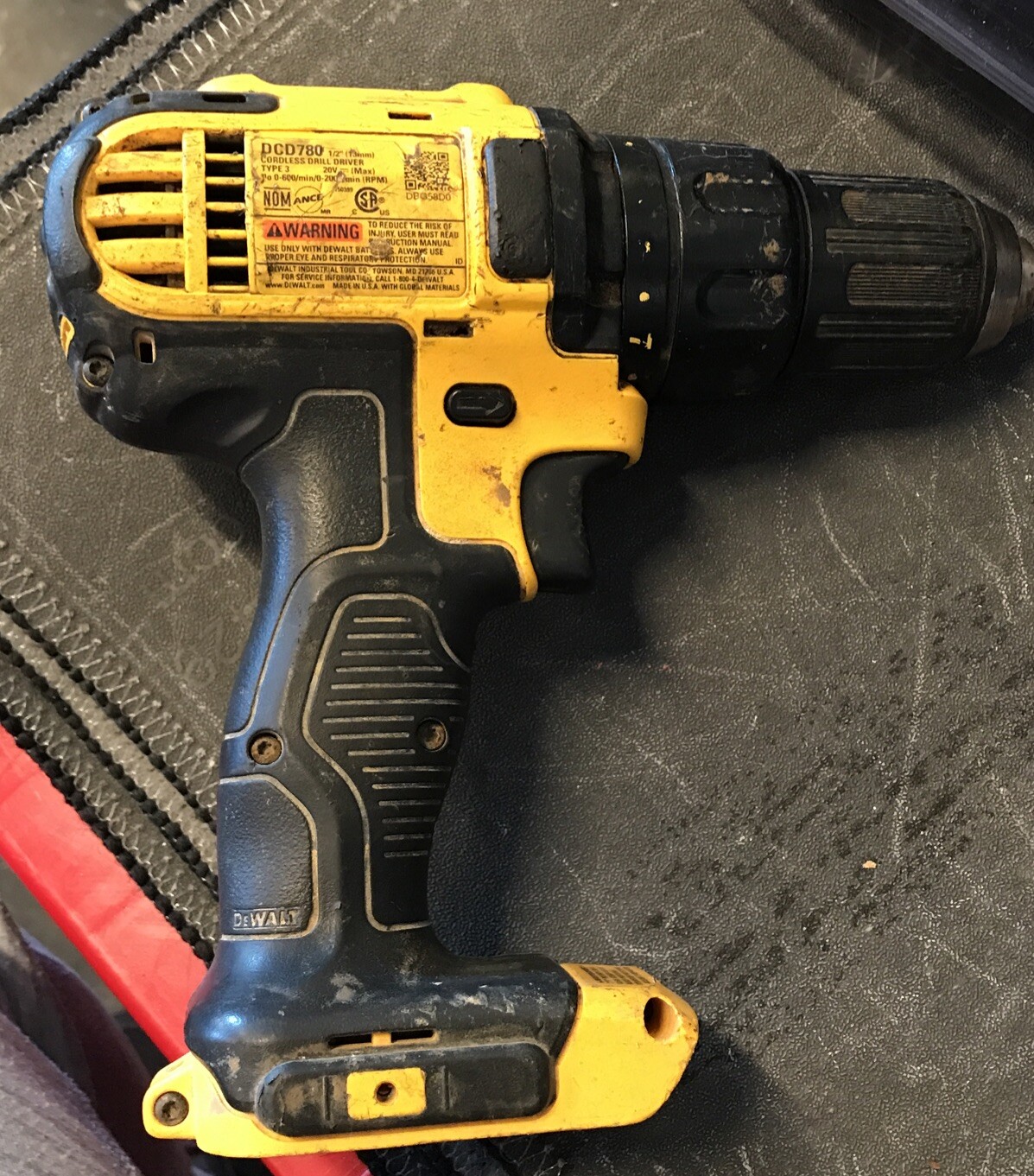 Dewalt DCD780 1/2&Prime; 20v Cordless Drill Driver (Tool Only)