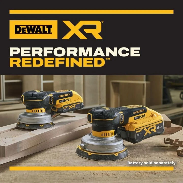 DEWALT DCW211B 20V MAX* XR 5 Inch Cordless Random Orbital Sander Preorder