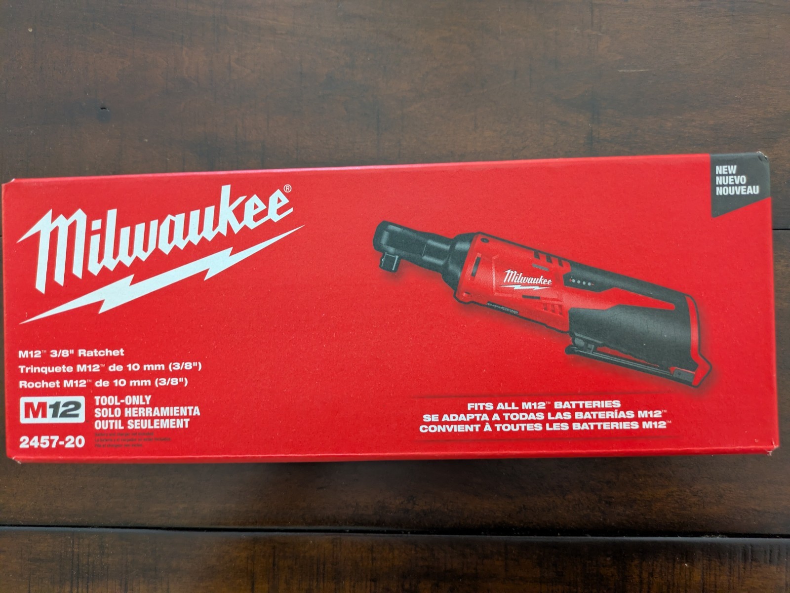 Milwaukee M12 2457-20 12V 3/8&Prime; Cordless Ratchet (Tool Only) – NIB