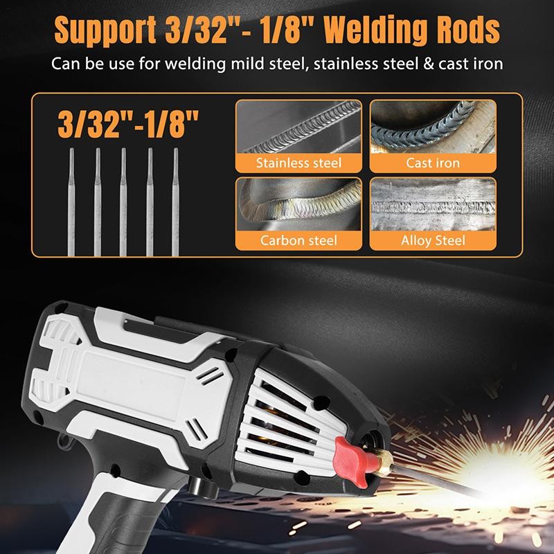 Portable 110V ARC Welder IGBT Inverter Welder Kit Handheld Stick Welding Machine