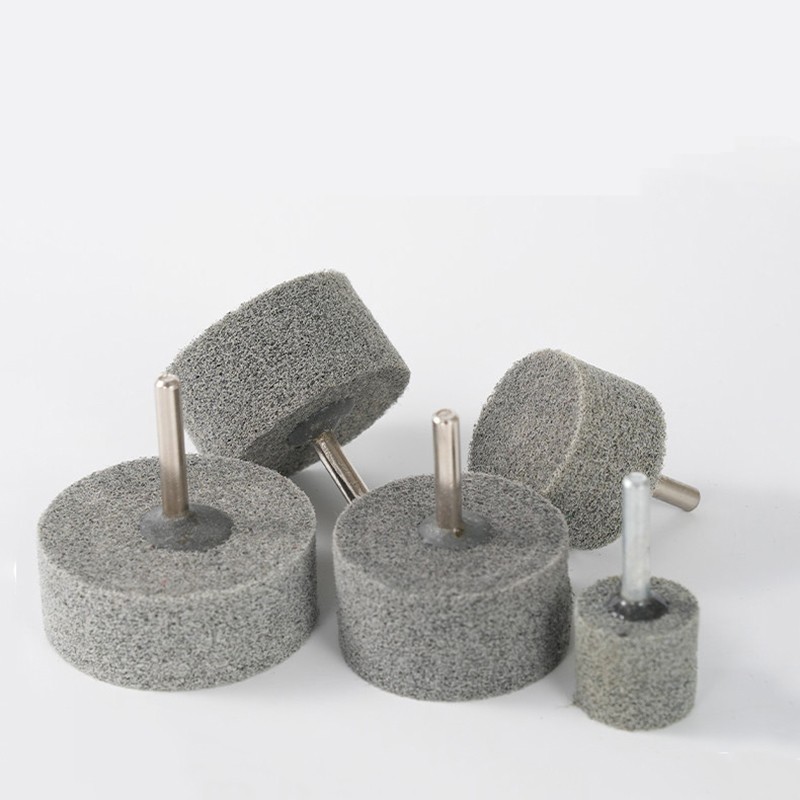 10/20/25/40/50mm Cylindrical Nylon Fiber Polishing Wheel Abrasive Tool 6mm Shank