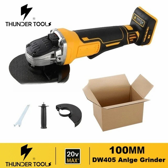 100MM 20V brushless angle grinder bare machine metal polishing tool For Dewalt