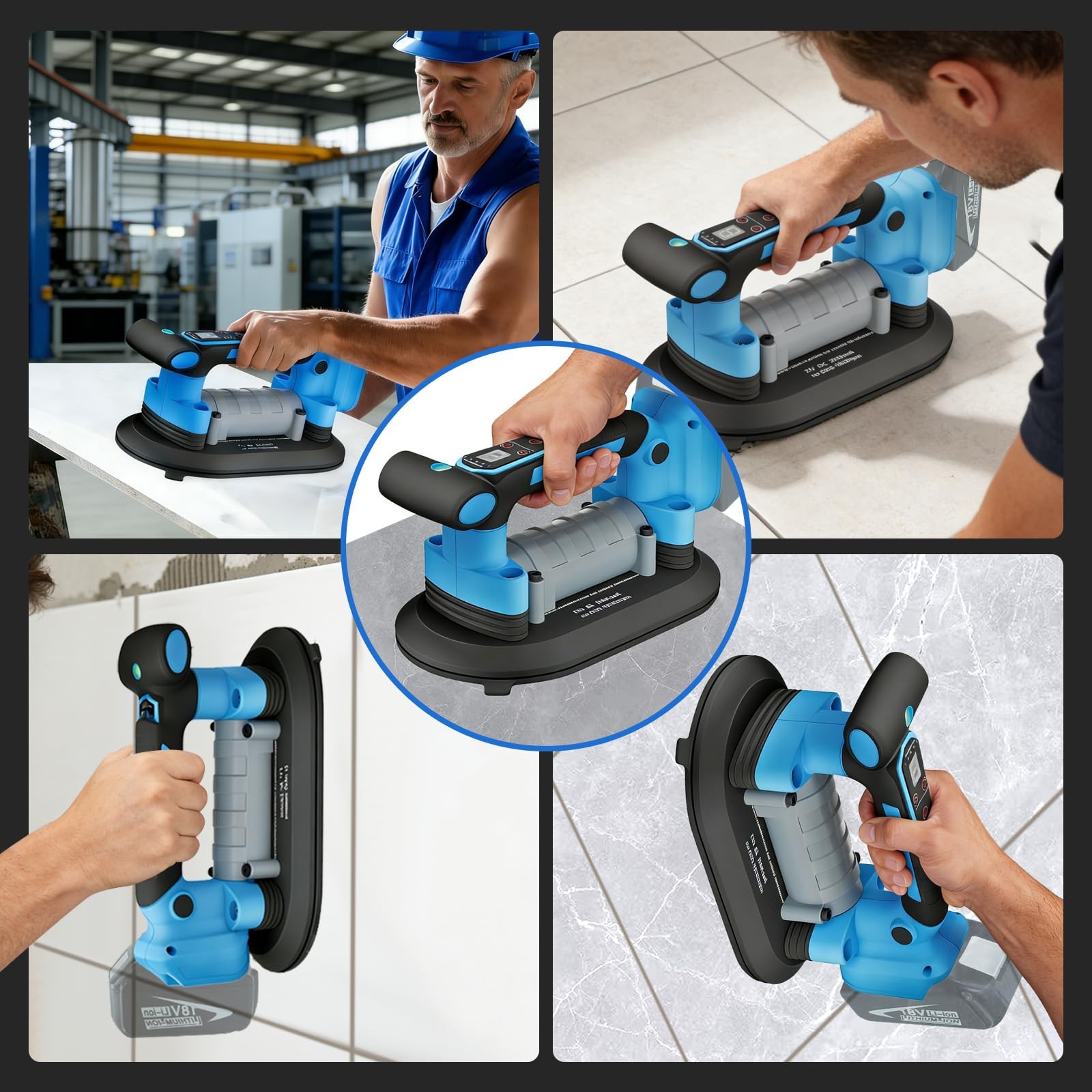 Tile Vibration Tool with Electric Suction Cup, Tile Vibrator for Makita 18v B…