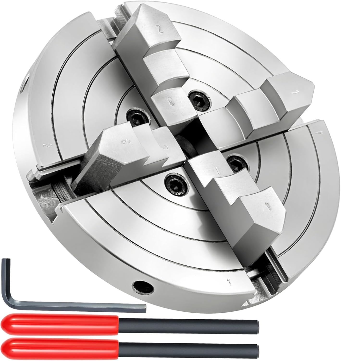 6 Inch 4-Jaw Self-Centering Wood Lathe Chuck 1×8 TPI