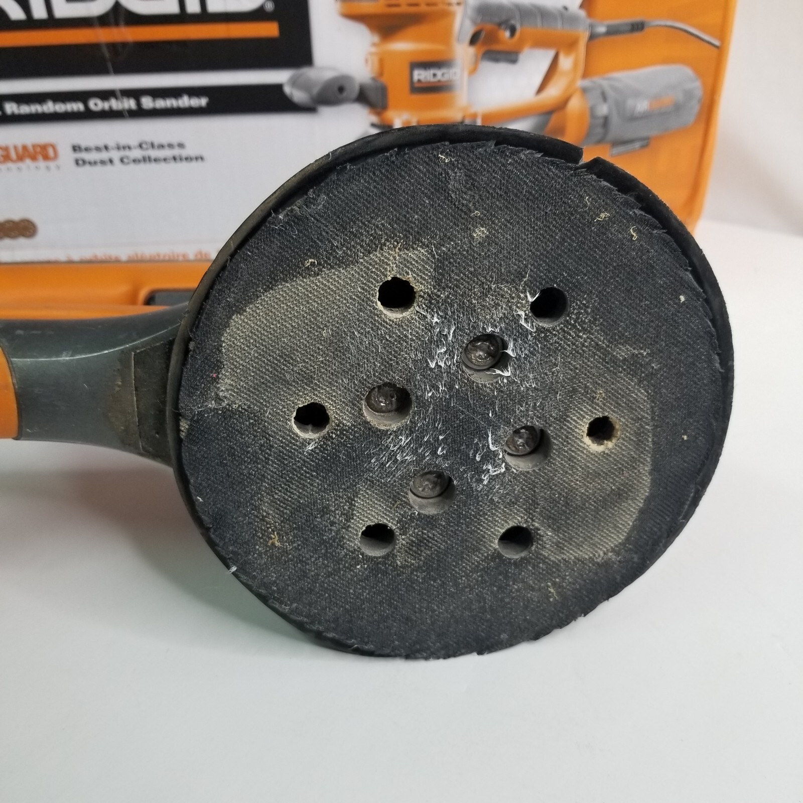 RIDGID 4 Amp Corded 6 in. Variable-Speed Dual Random Orbital Sander w/AIRGUARD 2