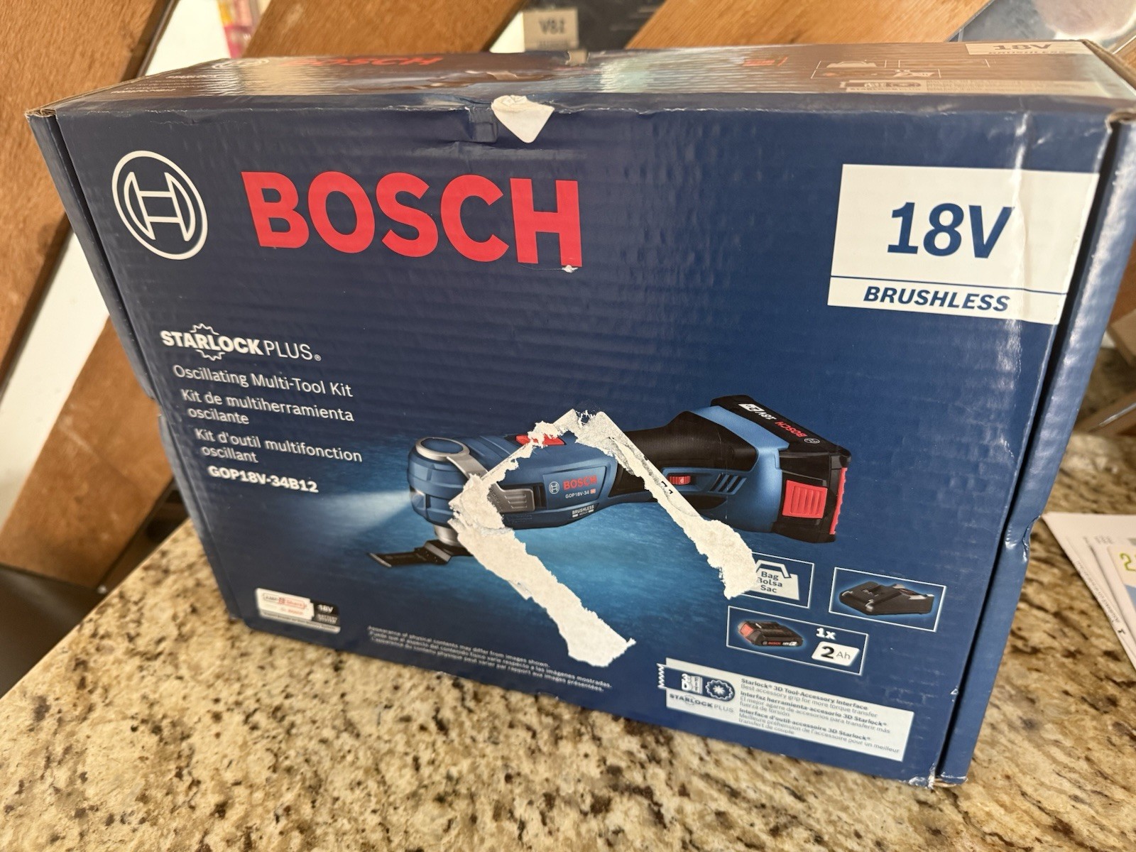 Bosch 18V Brushless StarlockPlus Oscillating Multi-Tool Kit w/ 1 Li-Ion