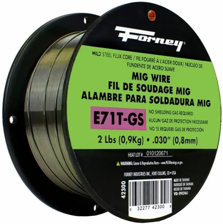 42300 Alambre Mig Con Nucleo Fundente, Acero Dulce E71tgs.030 De Diametro, C…
