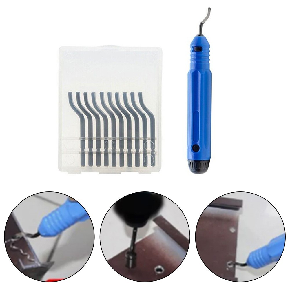 Efficient Deburring Tools Set of 10pcs High Steel for Polished Results