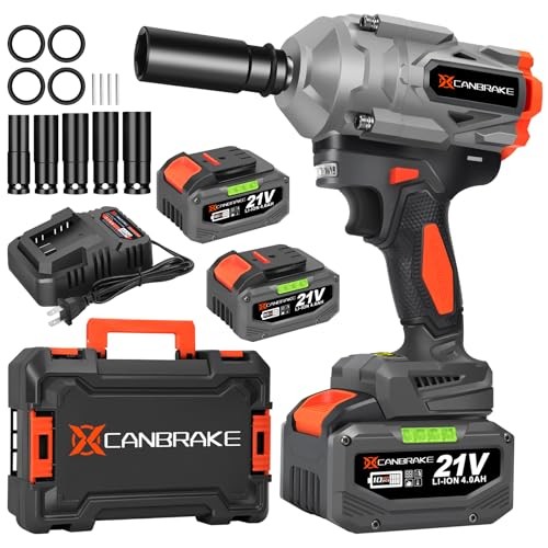1400N.m Cordless Impact Wrench, 1/2&prime; 21V Heavy Duty Brushless Impact Gun with