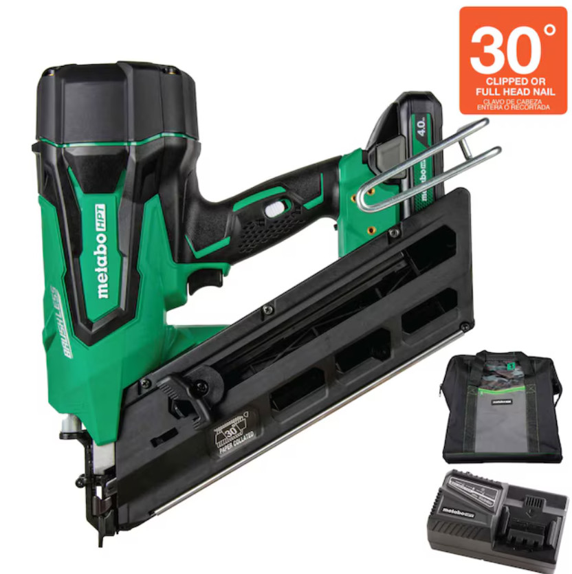 Metabo HPT MultiVolt 3-1/2&Prime; 30 -Degree Cordless Framing Nailer