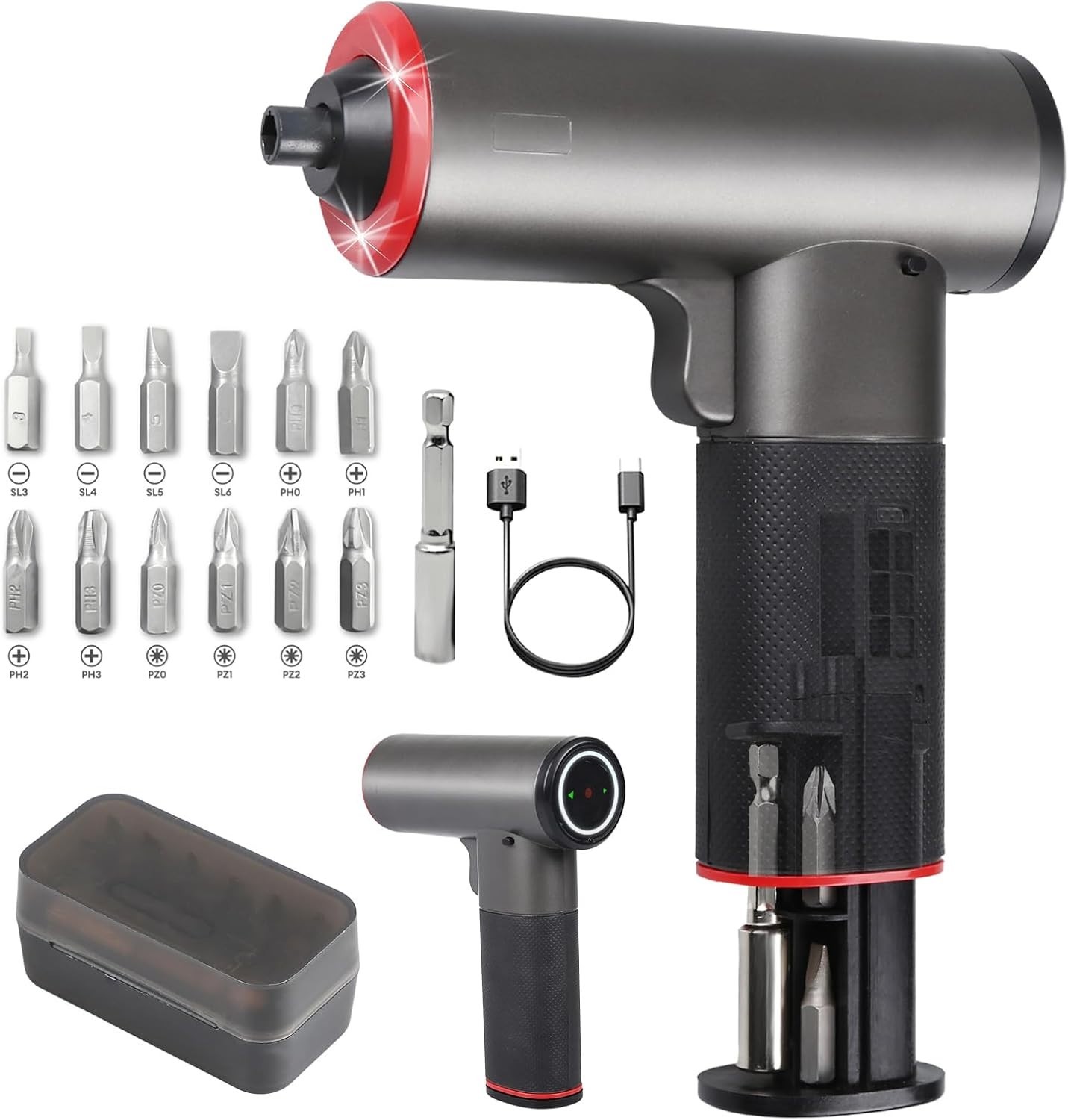 Electric Cordless Battery Operated Screwdriver Set | 4V Rechargeable Screwdri…
