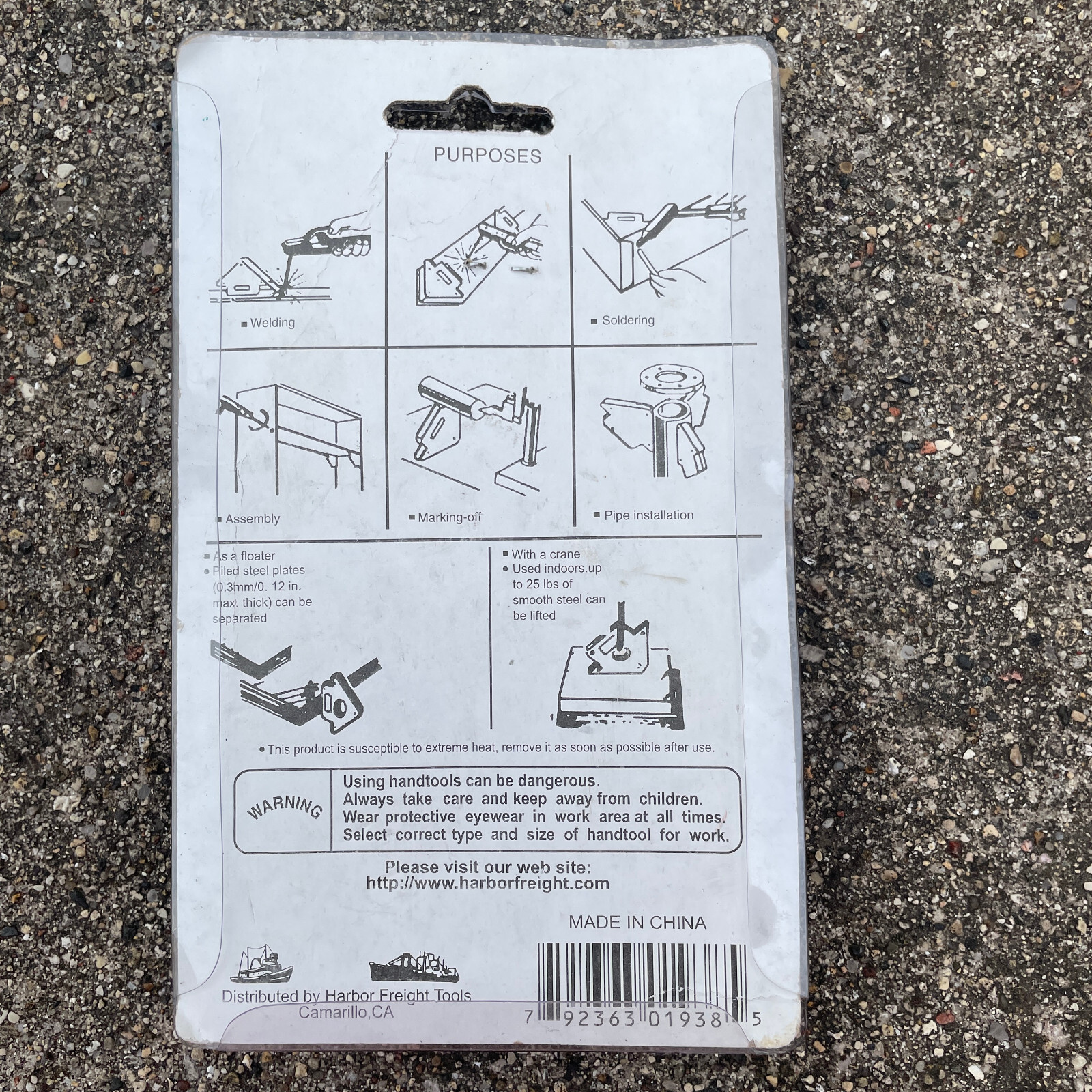 Pittsburgh Magnetic Extra Hand Medium #01938 Welding Metal Work 25-Lbs NIP